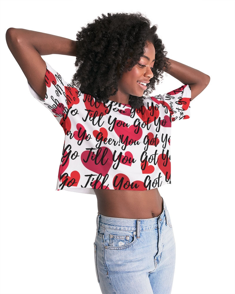 Your-Heart Women's Lounge Cropped Tee