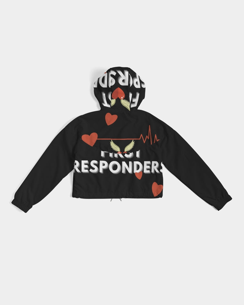 Women's Cropped Windbreaker-First Responders-