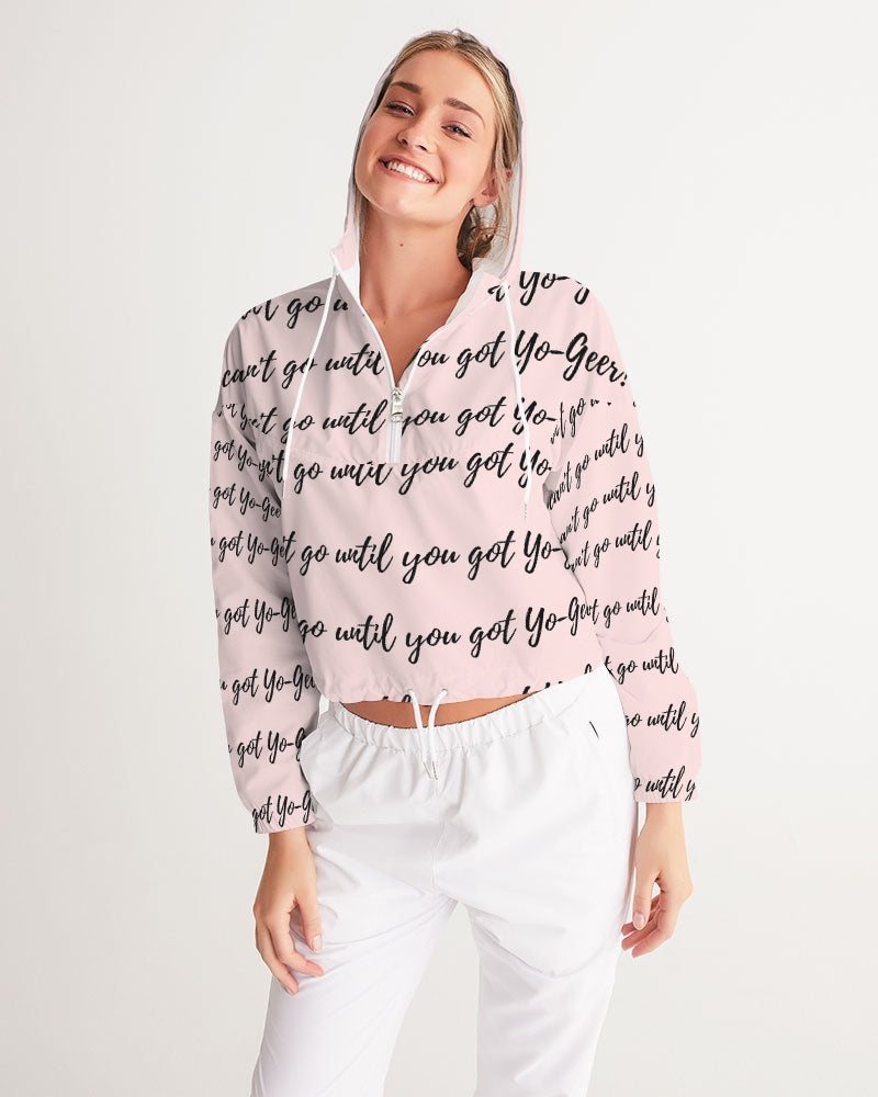 yo_words Women's Cropped Windbreaker