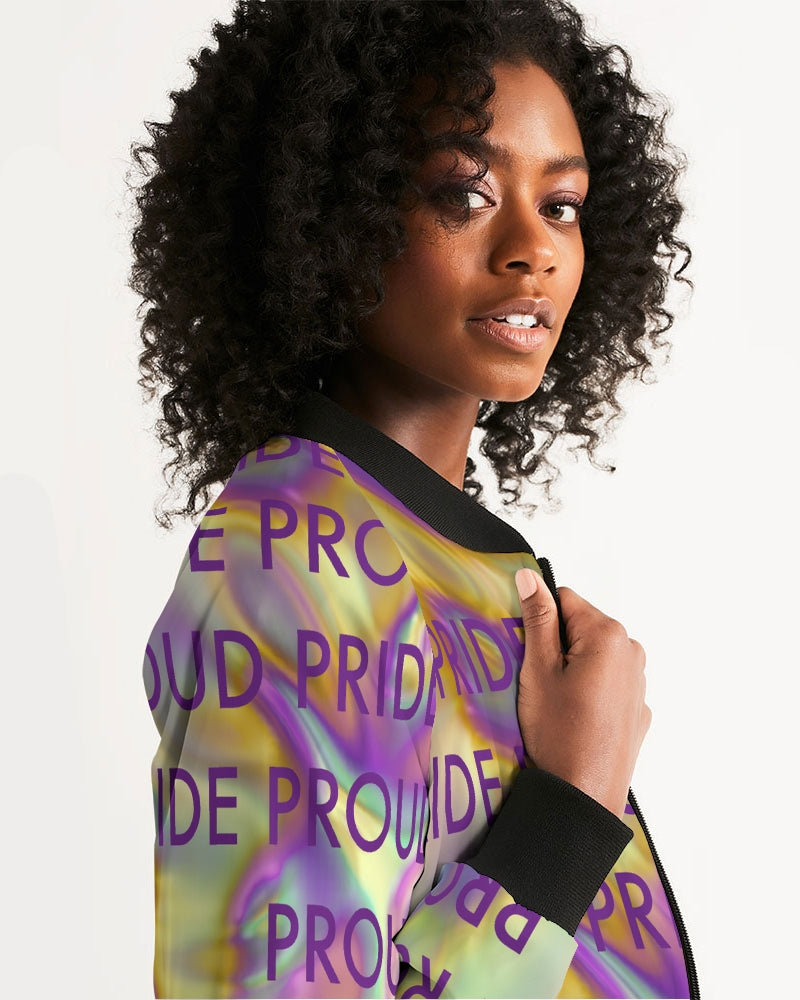 Women's Bomber Jacket-PRIDE PROUD_Too