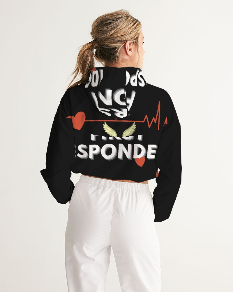 Women's Cropped Windbreaker-First Responders-