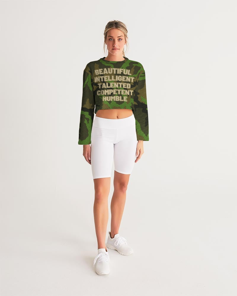 Your Camo Women's Cropped Sweatshirt