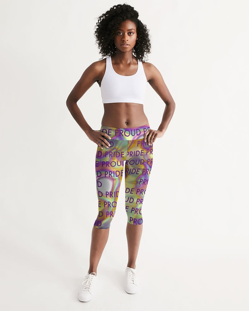 Women's Mid-Rise Capri-PRIDE PROUD_Too