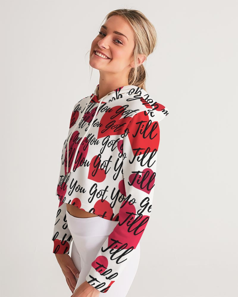 Your-Heart Women's Cropped Hoodie