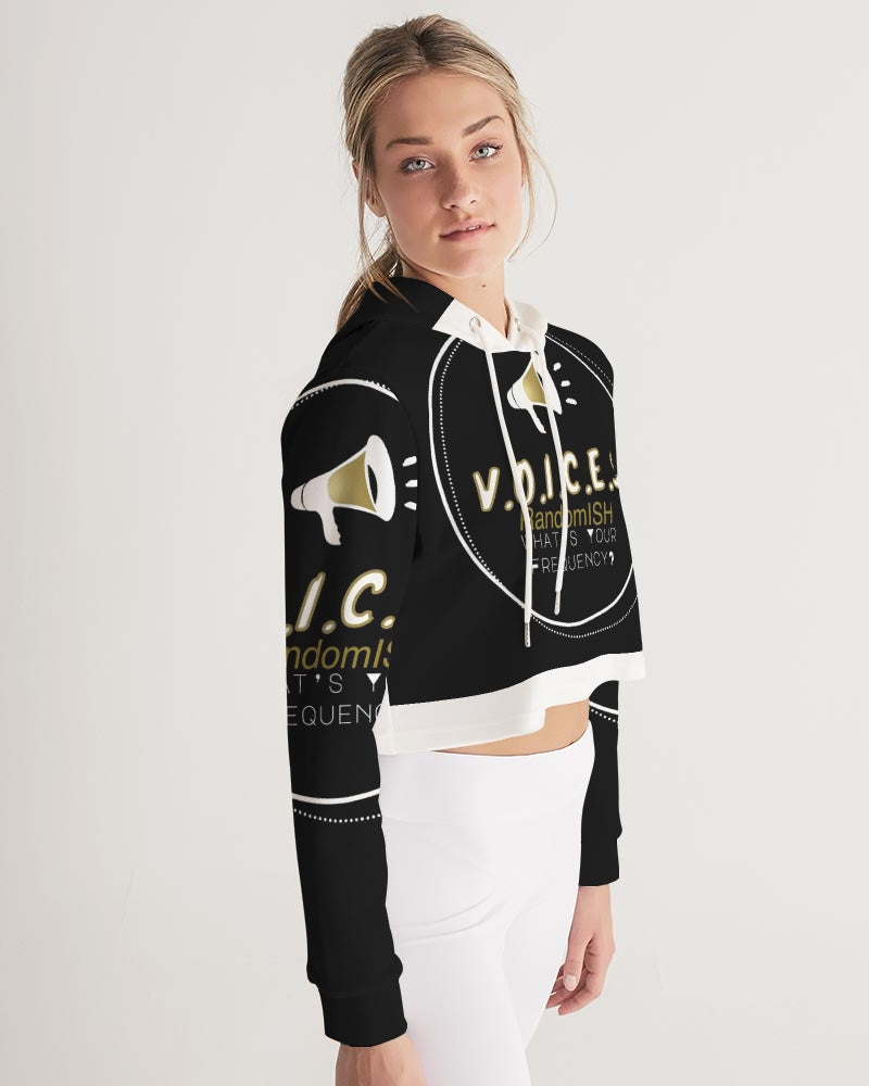 Voices RandomISH-VR Logo Women's Cropped Hoodie