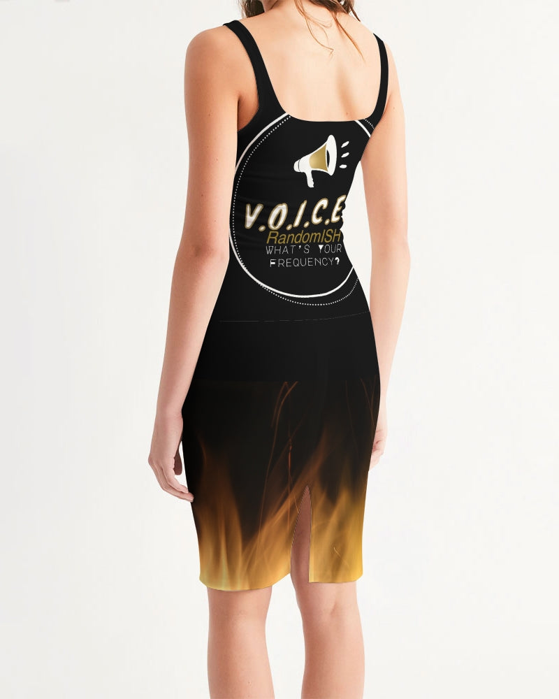 VR-Signature Logo Women's Midi Bodycon Dress