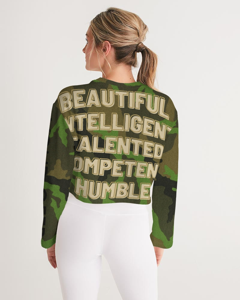 Your Camo Women's All-Over Print Cropped Sweatshirt