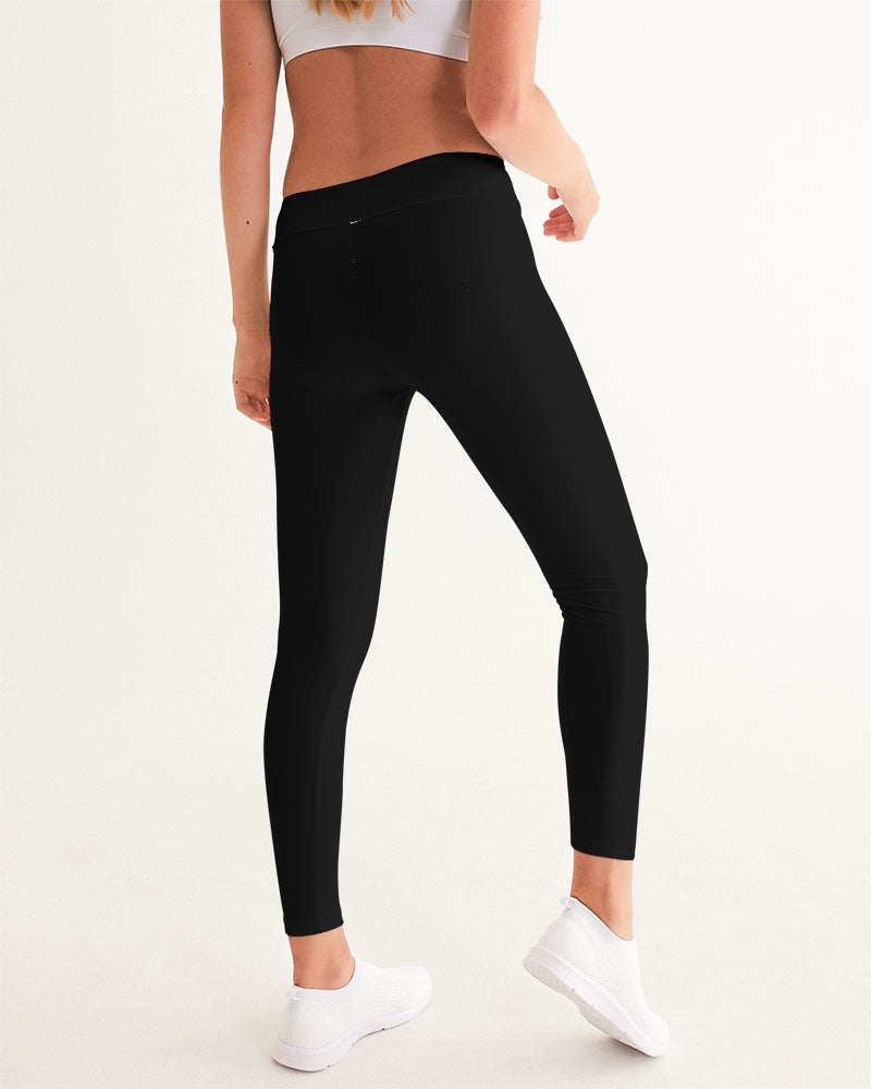 Women's Yoga Pants-Just Black Background