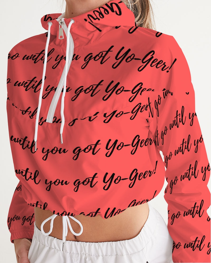 Yo-Peach Too Women's Cropped Windbreaker