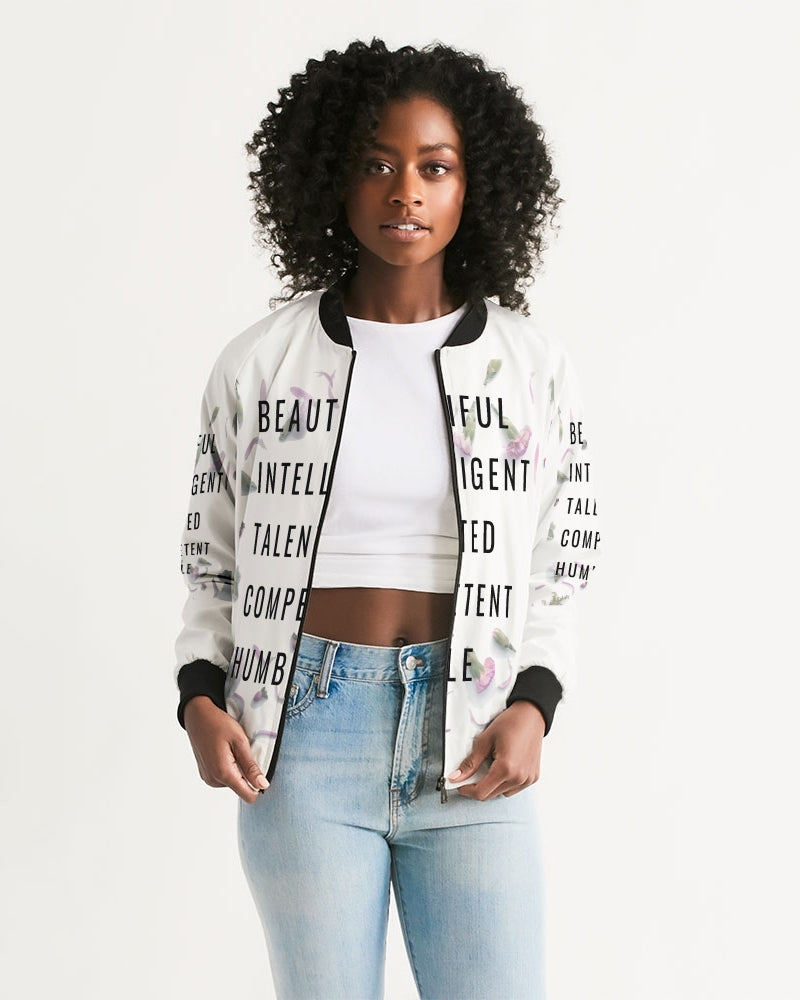 Women's Bomber Jacket-Beautiful B*%$h