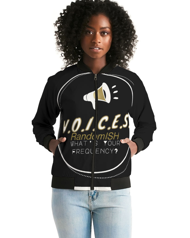 Voices RandomISH-VR Logo Women's Bomber Jacket