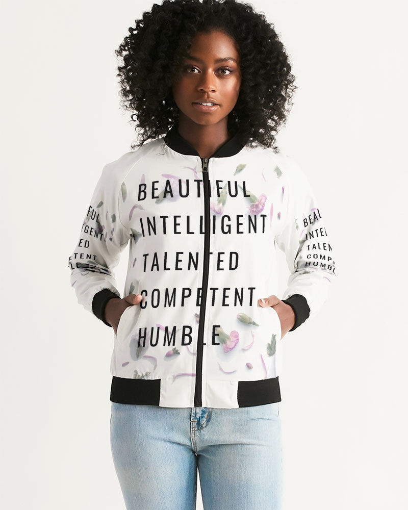 Women's Bomber Jacket-Beautiful B*%$h