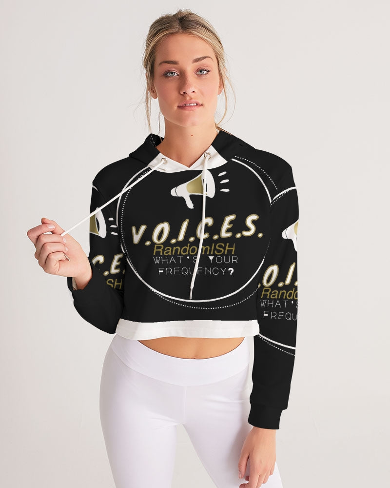 Voices RandomISH-VR Logo Women's Cropped Hoodie
