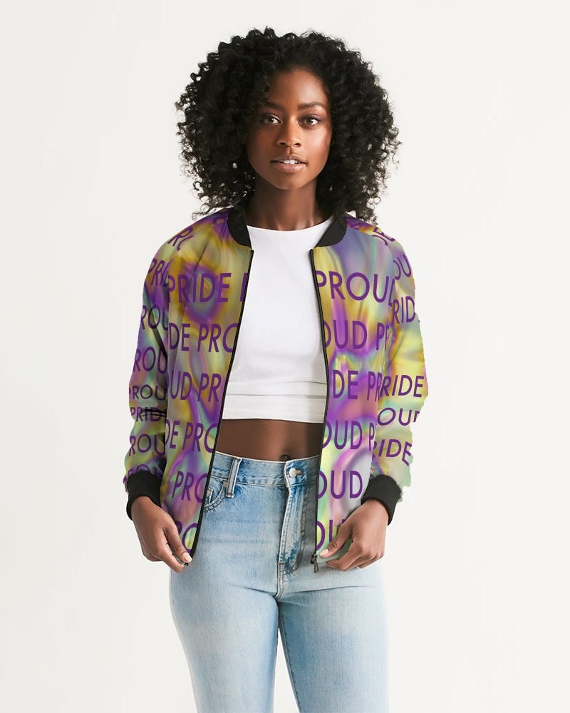 Women's Bomber Jacket-PRIDE PROUD_Too
