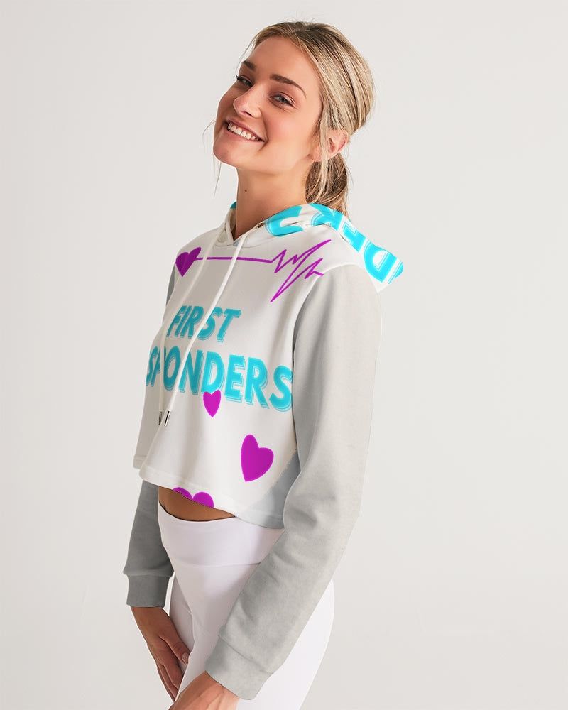 Women's Cropped Hoodie-First Responders