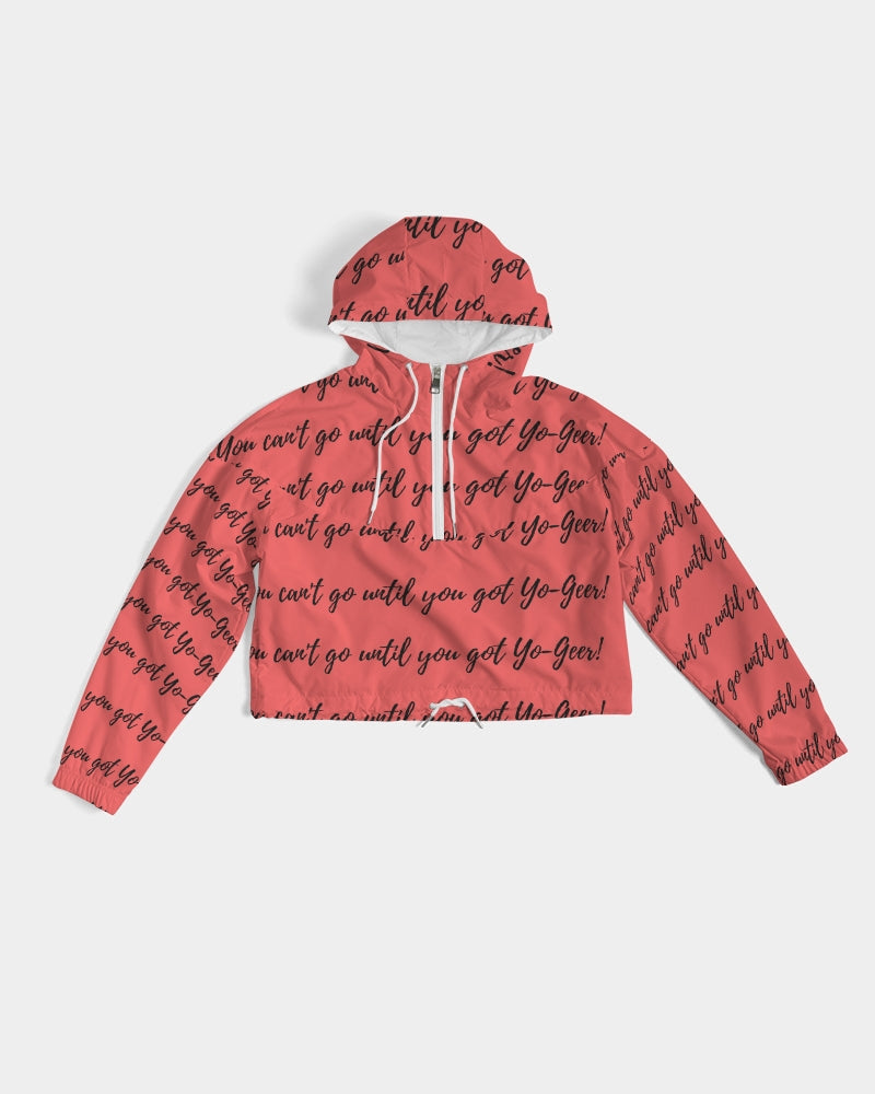 Yo-Peach Too Women's Cropped Windbreaker