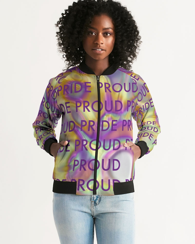 Women's Bomber Jacket-PRIDE PROUD_Too