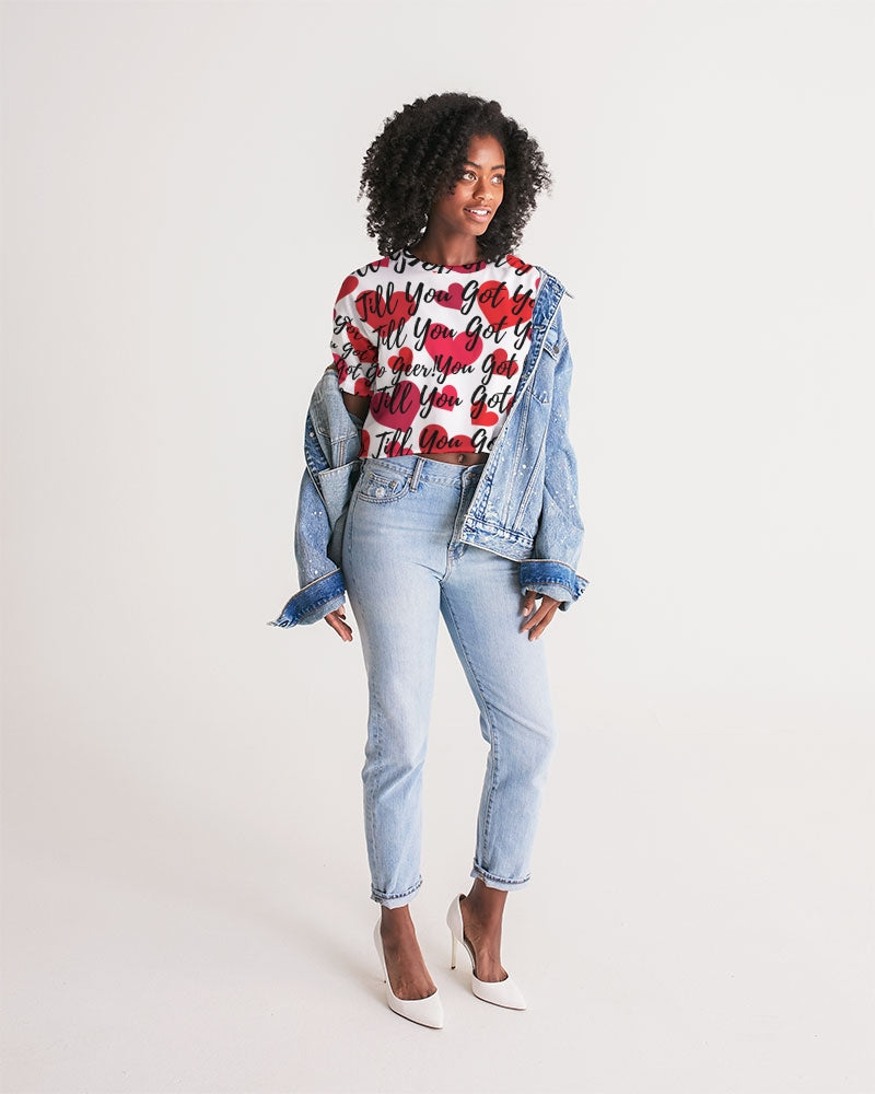 Your-Heart Women's Lounge Cropped Tee