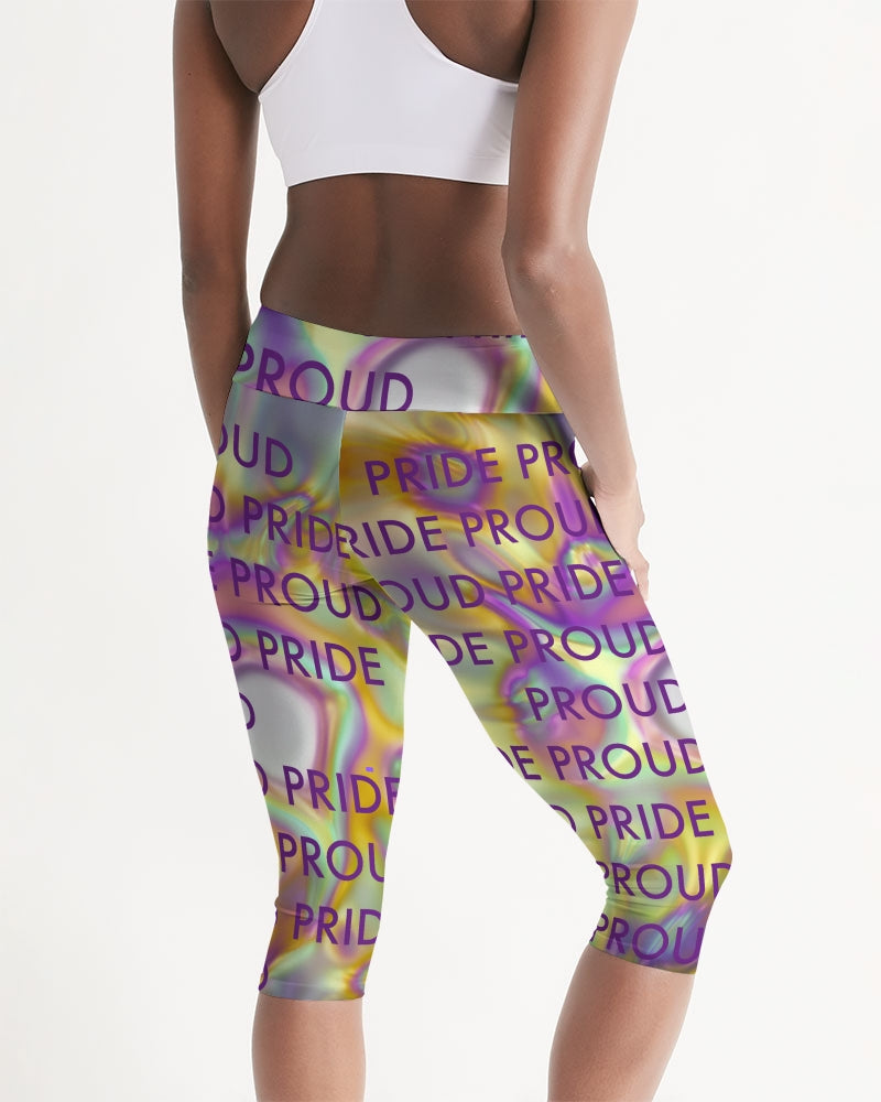Women's Mid-Rise Capri-PRIDE PROUD_Too