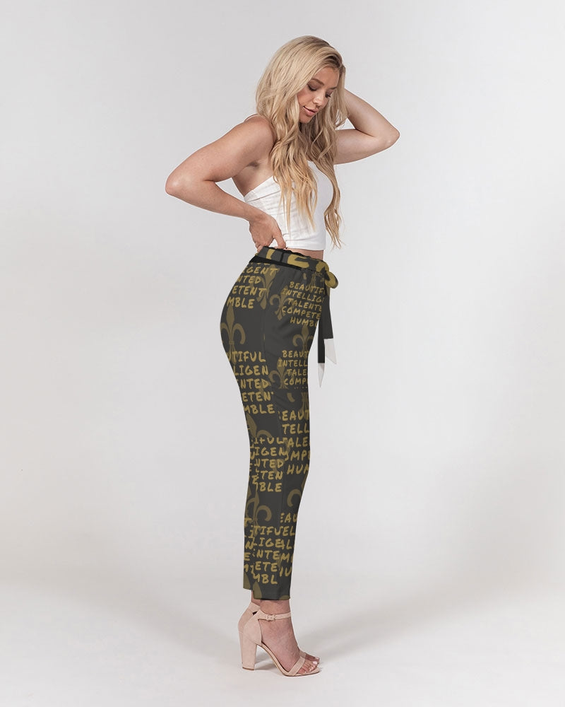 Women's Belted Tapered Pants-Beautiful B*%$#