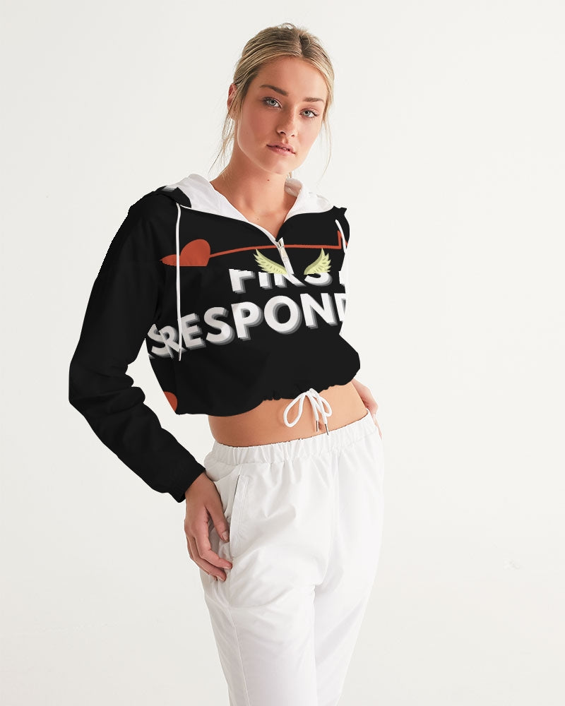 Women's Cropped Windbreaker-First Responders-