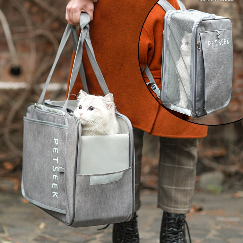 Pet Travel Tote- Soft-Sided Luxury Carrier