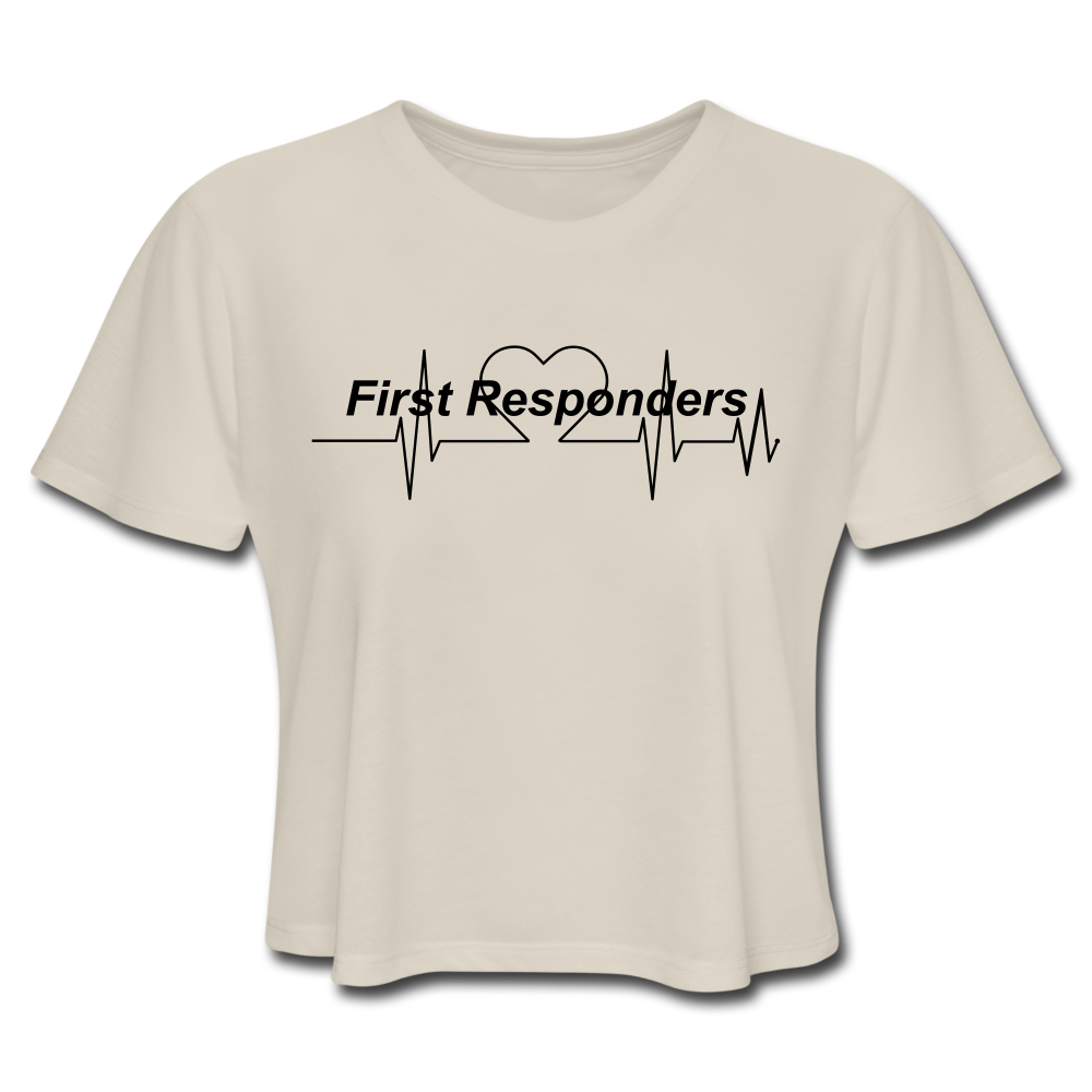 Women's Cropped T-Shirt - dust