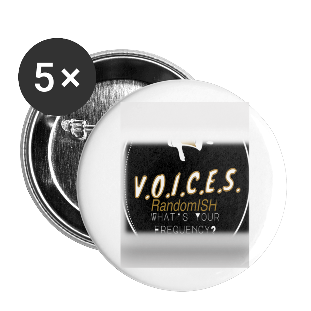 Buttons large 2.2'' (5-pack)Voices RandomISH